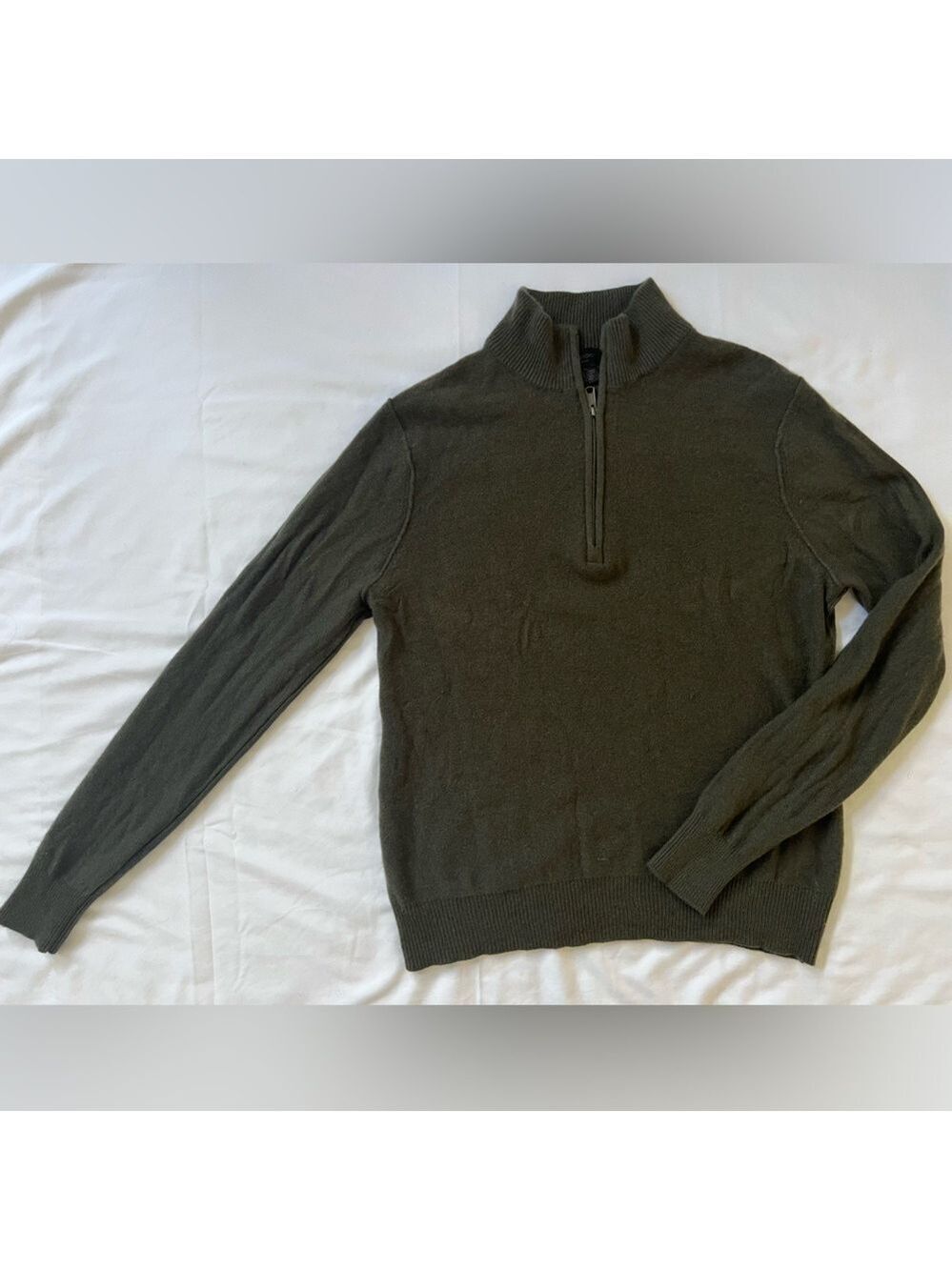 Men’s Magaschoni Cashmere 1/4 Zip Sweater. Size XL